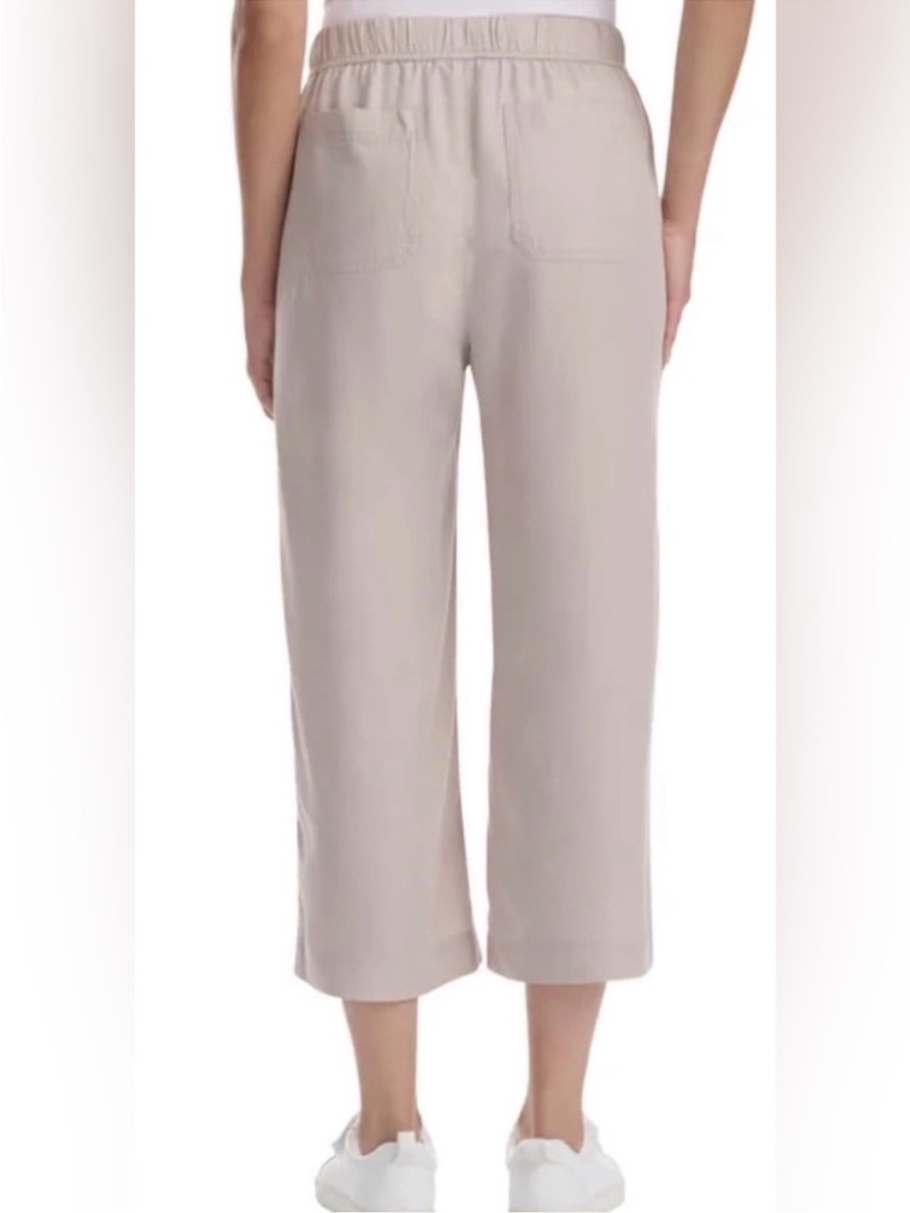 NWT Splendid Wide-Leg Drawstring Chinos - Light Beige Sz M - Picture 2 of 8